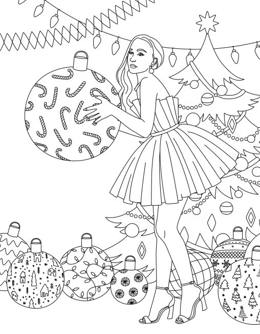 Книжка-розмальовка #girls#fashion#christmas. Фото 9