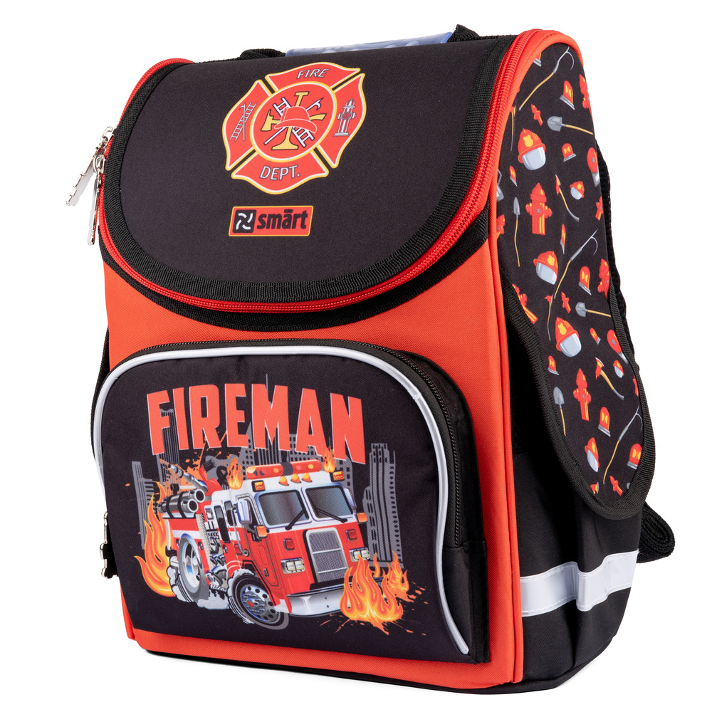 Рюкзак шкільний каркасний Smart PG-11 Fireman 559015. Фото 2