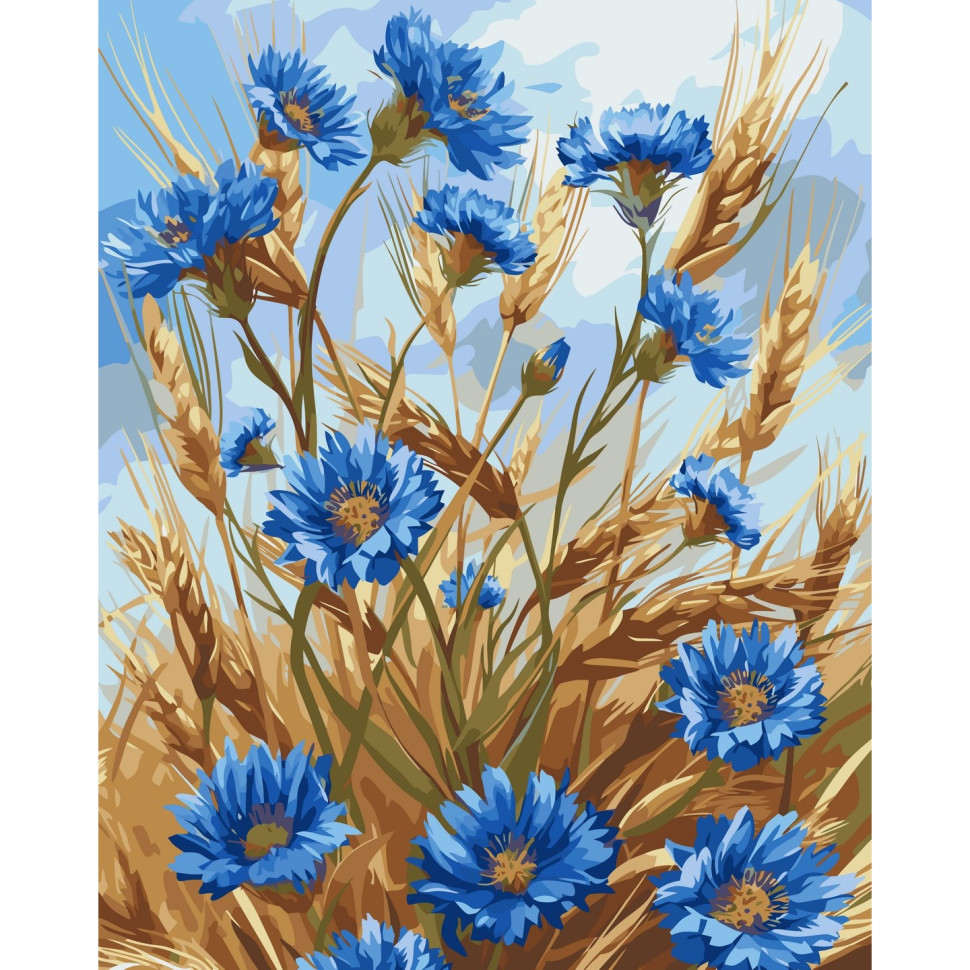 ArtCraft Картина за номерами. Волошки 40x50 см