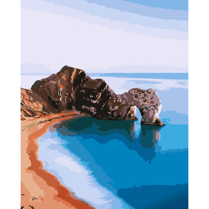 Strateg Картина за номерами. Скала Durdle Door 40х50 см