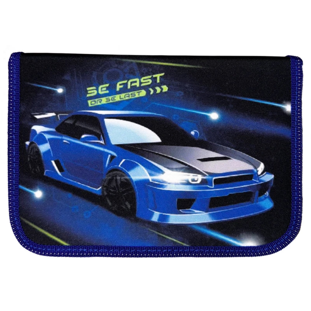 Пенал твердий Class одинарний з одним відворотом Fast Car 24107C