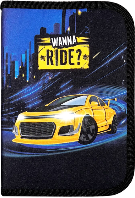 Пенал твердий Class одинарний  з двома відворотами Wanna Ride 24209C