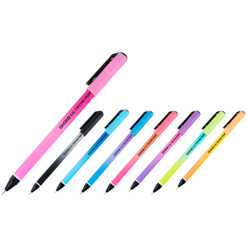 Ручка кулькова Unimax Ultron POP 2х, синя UX-152-02. Фото 2