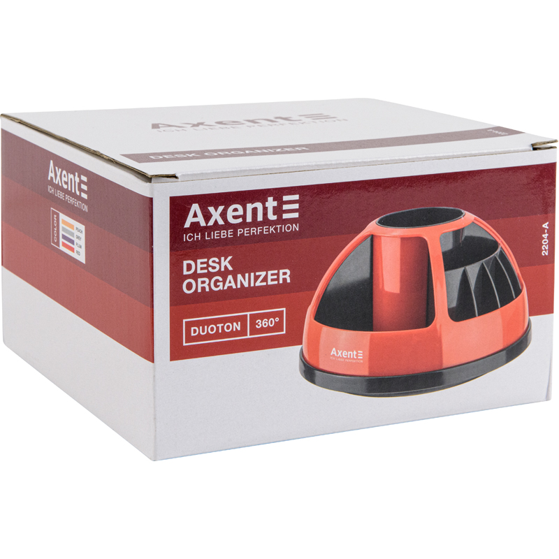 Підставка-органайзер Axent Duoton 2204-47-A, 170x170x120 мм, 11 відділень, синя індіго. Фото 2