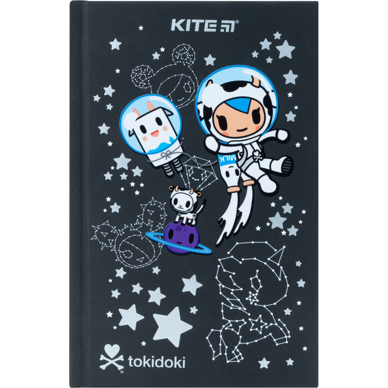 Книга записна Kite tokidoki тверда обкладинка, А6, 80 аркушів, клітинка TK22-199-1