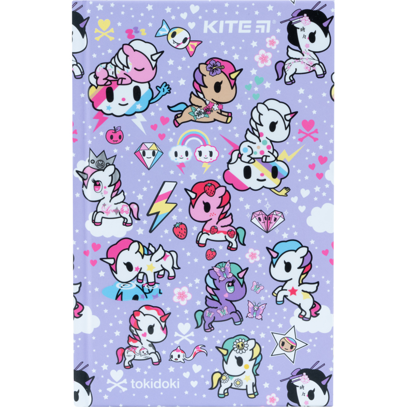 Книга записна Kite tokidoki TK22-199-2, тверда обкладинка, А6, 80 аркушів, клітинка