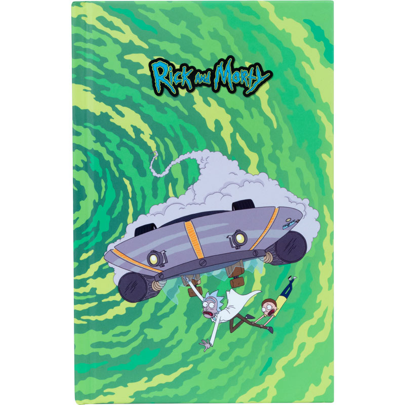 Книга записна Kite Rick and Morty RM22-199-1, тверда обкладинка, А6, 80 аркушів, клітинка