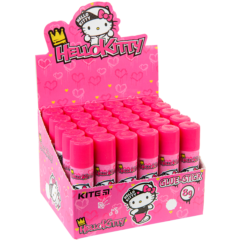 Клей-олівець Kite 8 г, PVP Hello Kitty (30шт). Фото 2