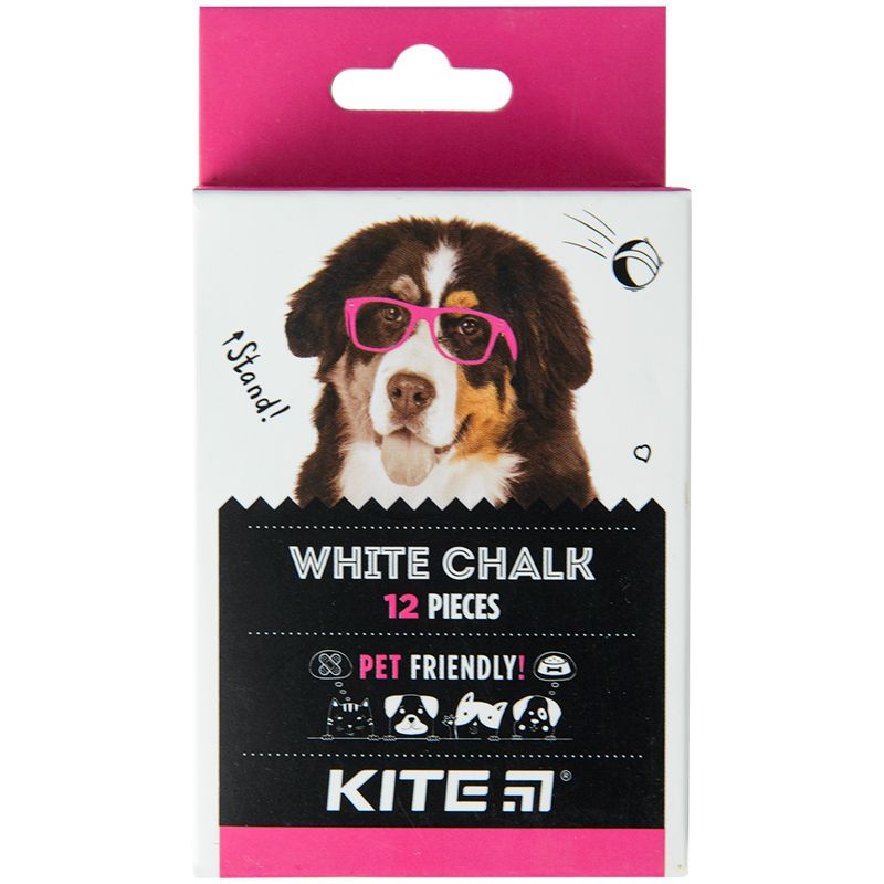 Крейда біла Kite Classic 12 шт, кругла K-079-12