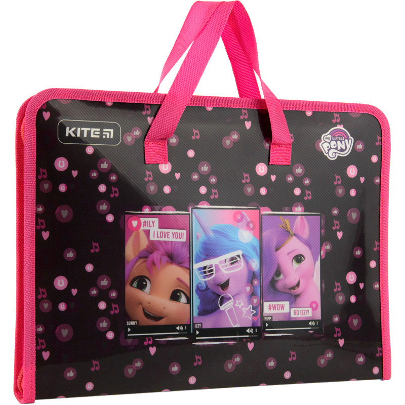 Папка-портфель на блискавці Kite My Little Pony LP22-202, 1 відділення, A4. Фото 2