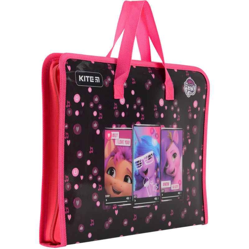 Папка-портфель на блискавці Kite My Little Pony LP22-202, 1 відділення, A4. Фото 3