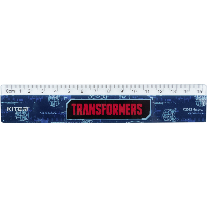 Лінійка пластикова Kite Transformers TF22-090, 15 см