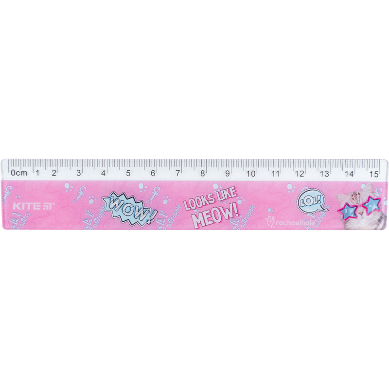 Лінійка пластикова Kite Rachael Hale R22-090, 15 см