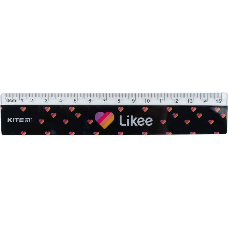 Лінійка пластикова Kite Likee LK22-090, 15 см