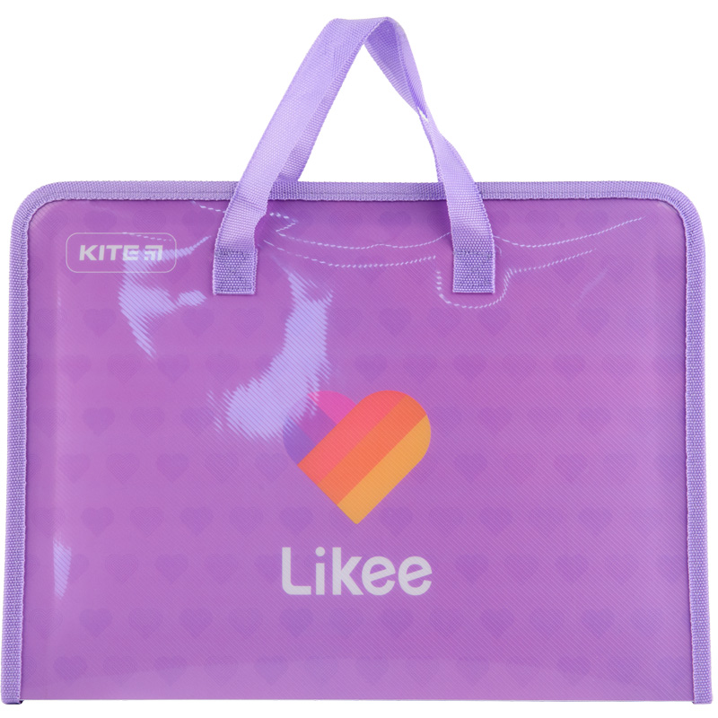 Папка-портфель на блискавці Kite Likee LK22-202, 1 відділення, A4