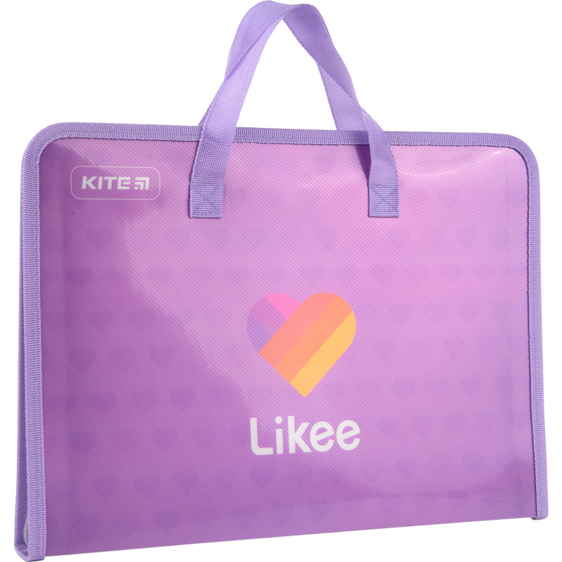 Папка-портфель на блискавці Kite Likee LK22-202, 1 відділення, A4. Фото 2