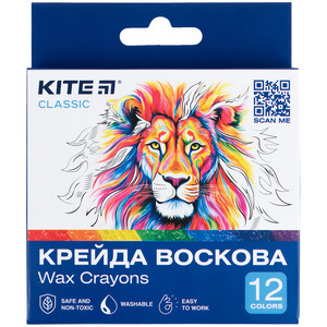 Крейда воскова Kite Classic 12 кольорів K-070