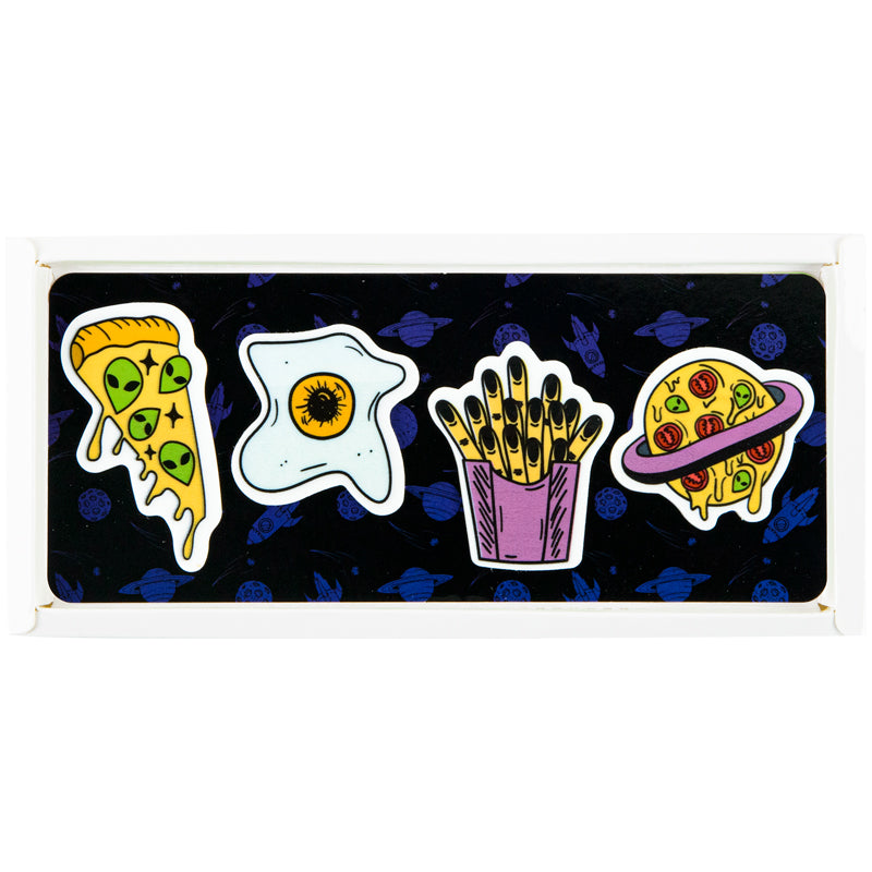 Закладки пластикові Kite Space food K22-479-1, 4x20 шт, 35х50 мм. Фото 3