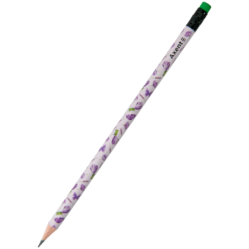 Олівець графітний Axent Lavender 9009-12-A, HB, 2.2 мм. Фото 2