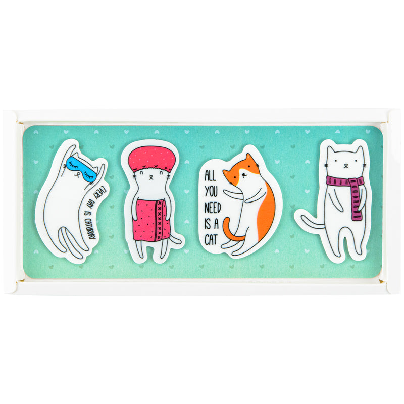 Закладки пластикові Kite Cats K22-479-6, 4x20 шт, 35х50 мм. Фото 3