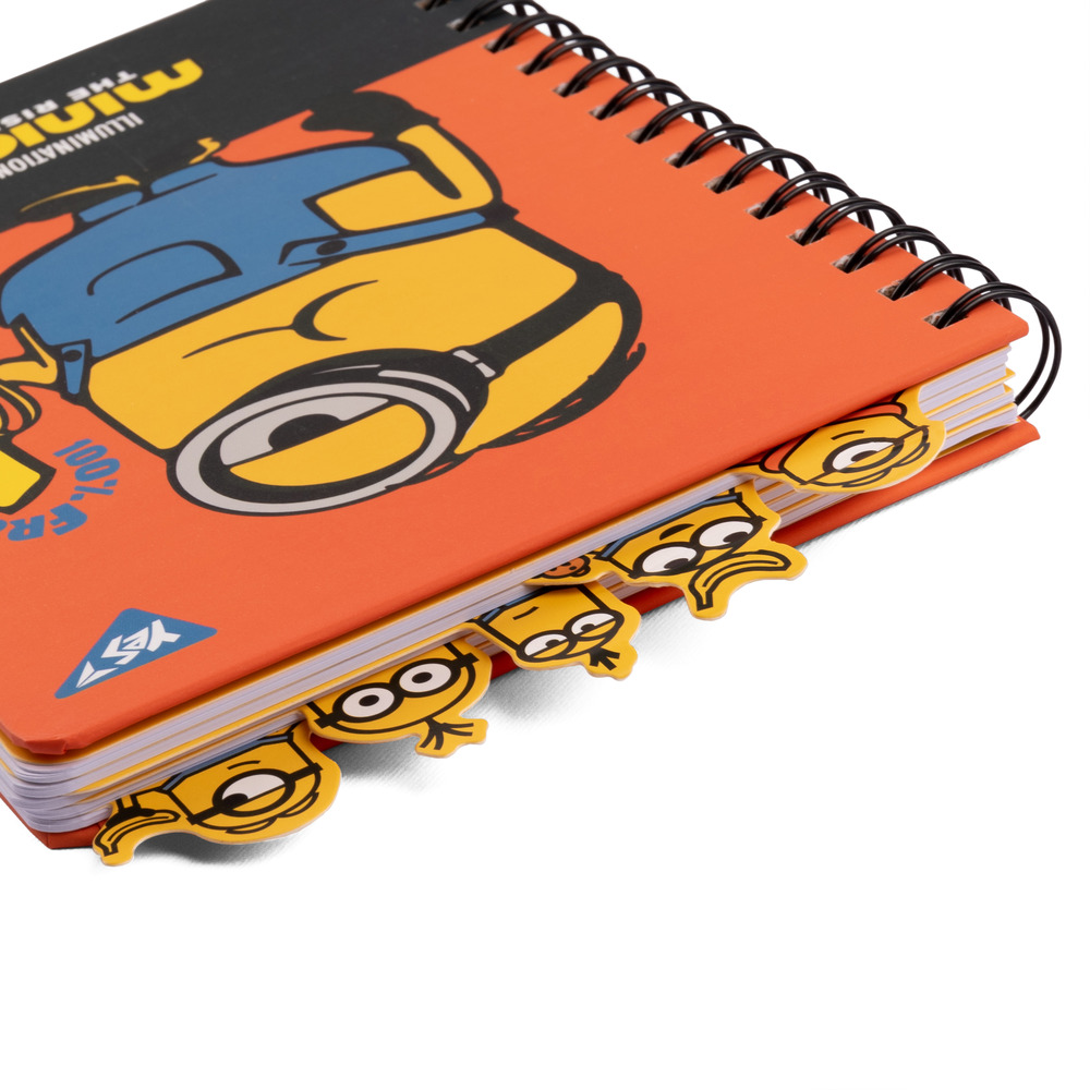 Блокнот YES А5 80 аркушів на cпіралі з роздільниками Minions 151778. Фото 4