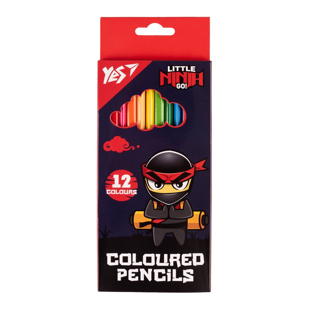 Олівці кольорові Yes 12 кольорів Ninja 290716