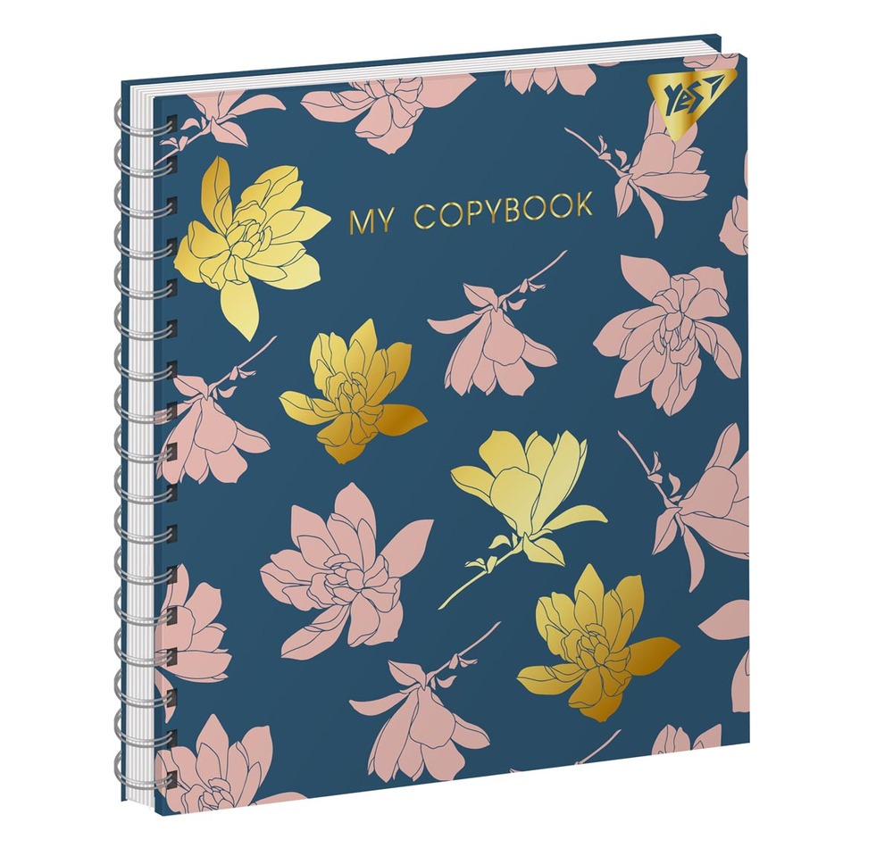 Блокнот для записів YES 150х150мм 64 аркуша крапка PASTEL FLOWERS 151630