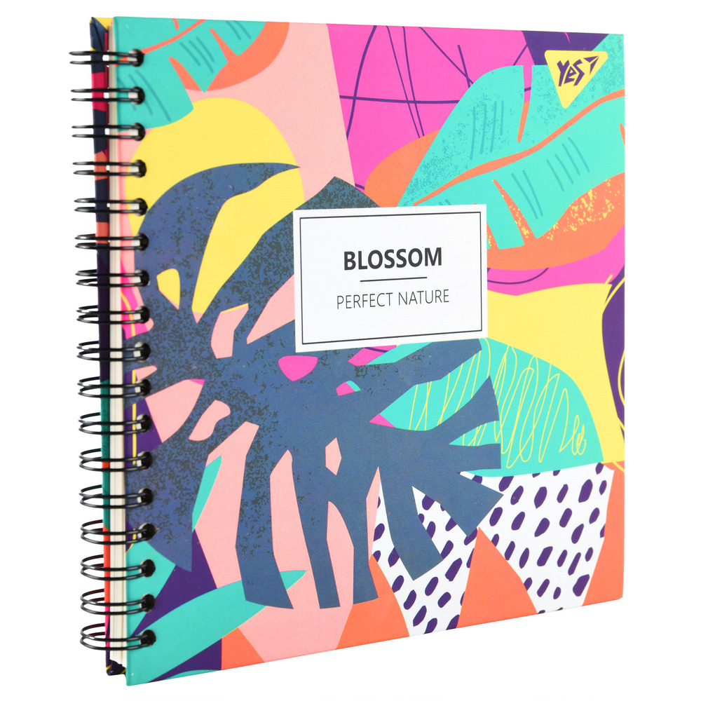 Блокнот  для записів YES 150х150мм 64 аркуша клітинка BLOSSOM 151627. Фото 2