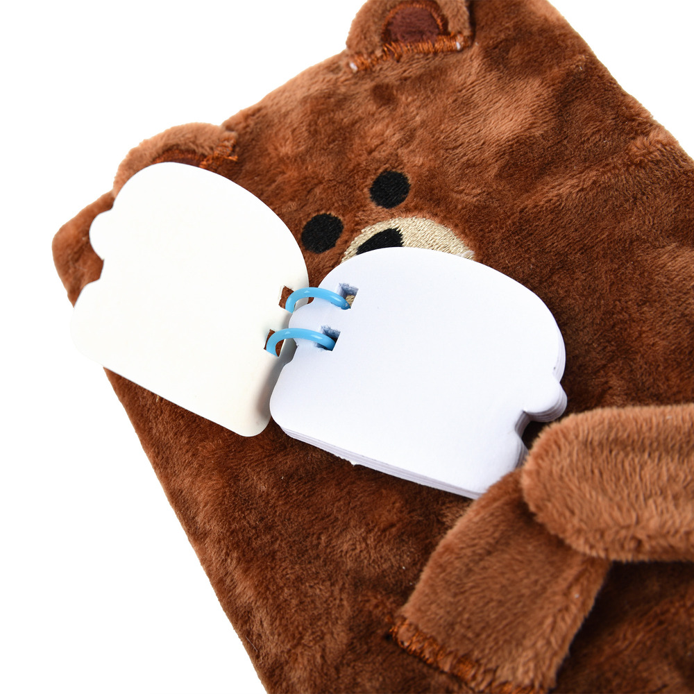 Блокнот пухнастий YES А6 80 аркушів лінійка Line Friends Brown 151745. Фото 5