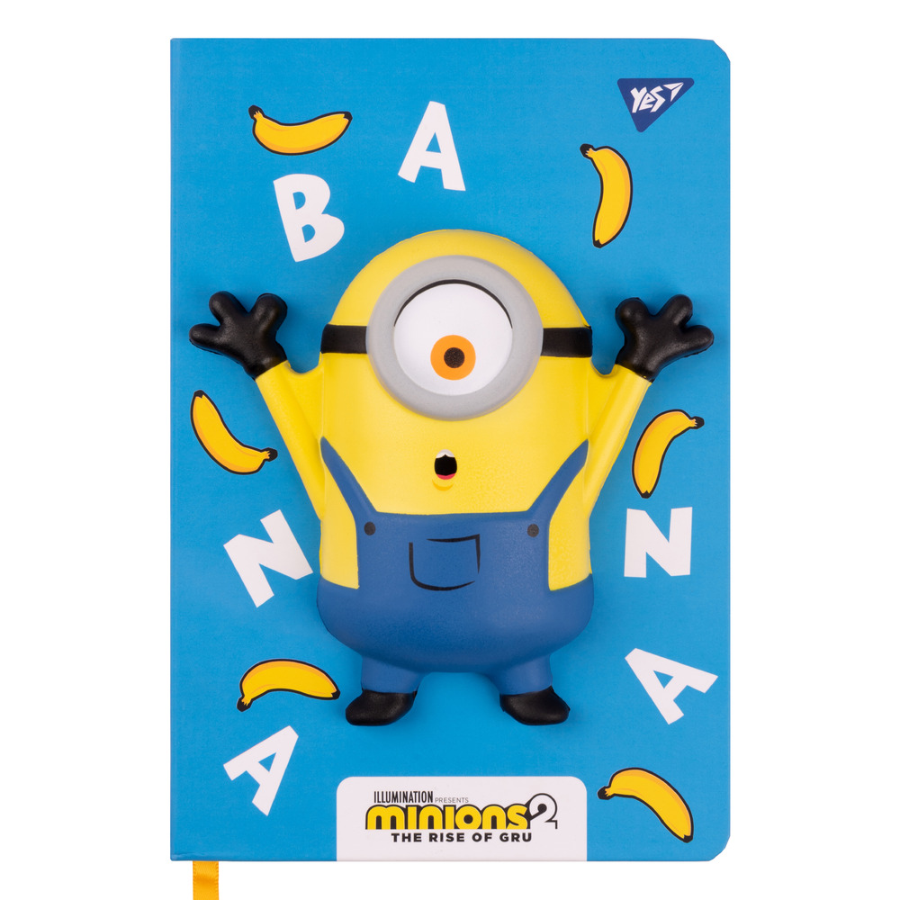 Блокнот-сквіш YES А5 128 аркушів лінійка Minions 151789