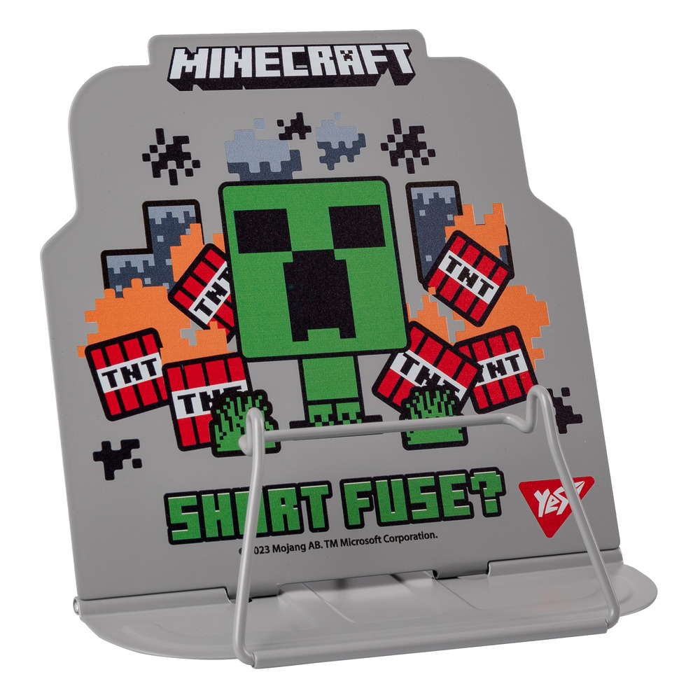 Підставка для книг фігурна Yes Minecraft металева 470512