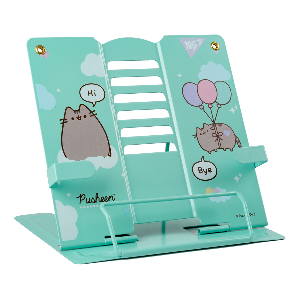 Підставка для книг з додатковими фіксаторами Yes Pusheen металева 470517