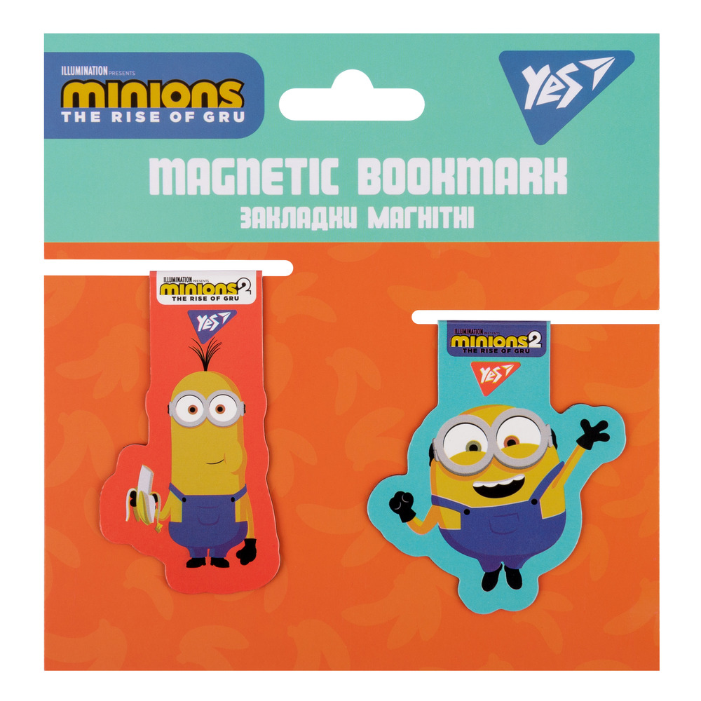 Закладки магнітні Yes Minions 2 шт 707830