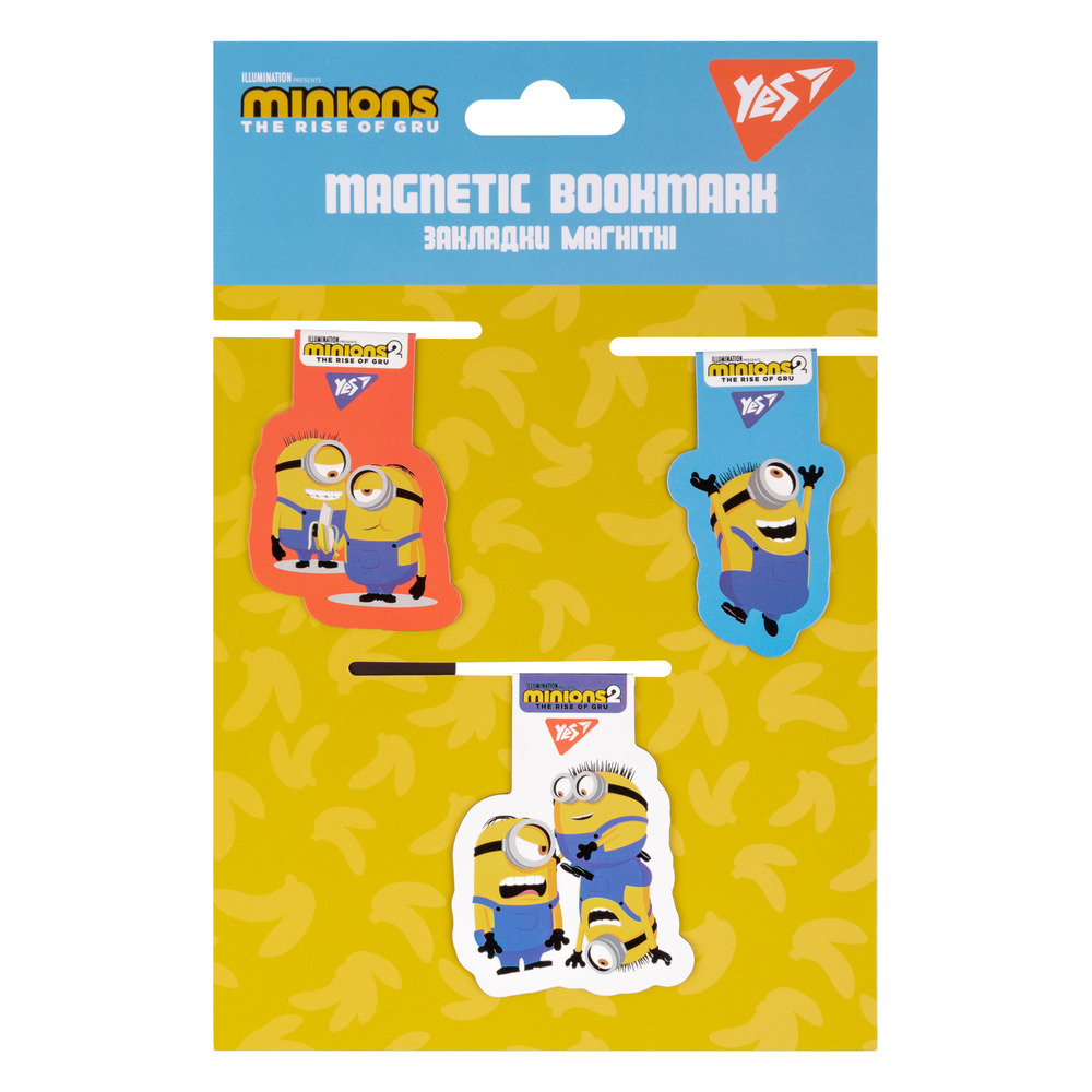 Закладки магнітні Yes Minions 3 шт 707831