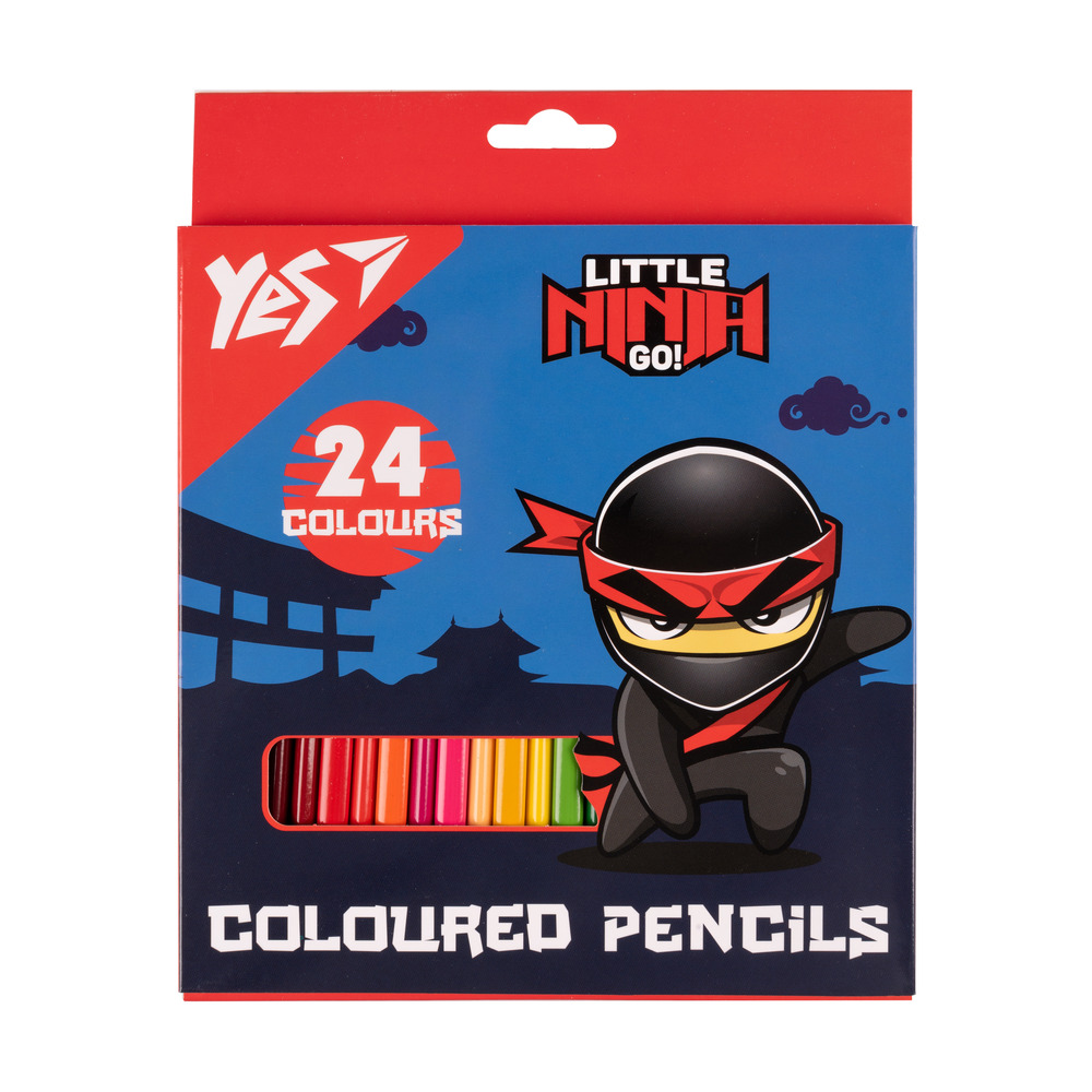 Олівці кольорові Yes 24 кольори Ninja 290743