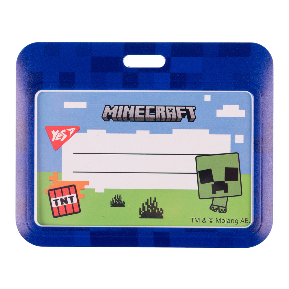 Бейдж горизонтальний Yes Minecraft слайдер 940325