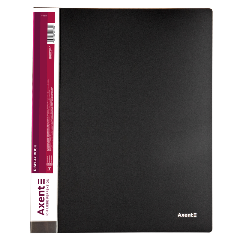 Дисплей-книга Axent 1040-01-A, А4, 40 файлiв, чорна