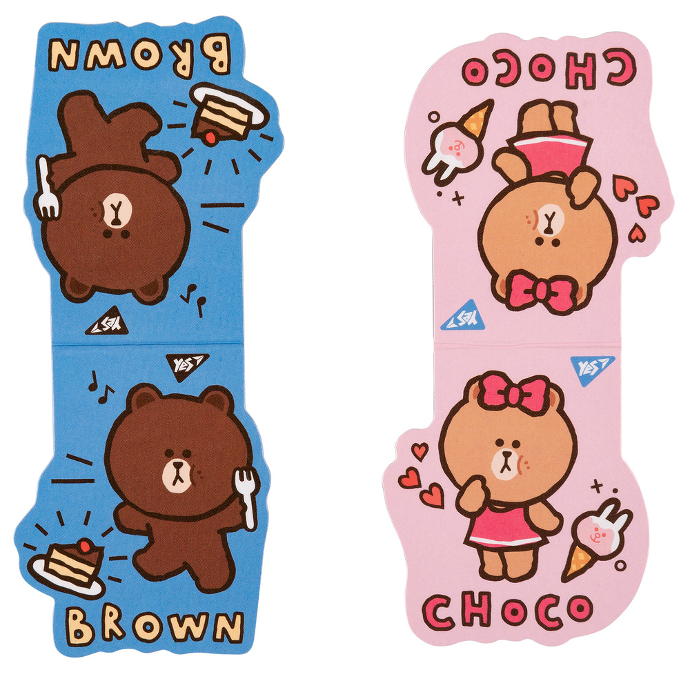 Закладки магнітні Yes Line Friends Brown and Choco 2 шт 708106. Фото 3