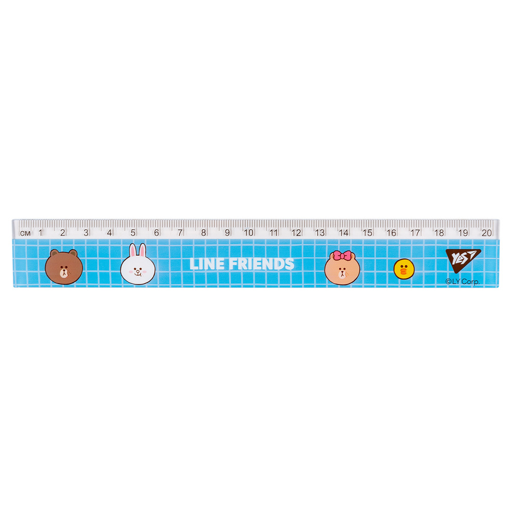 Лінійка Yes 20 см Line Friends 370667