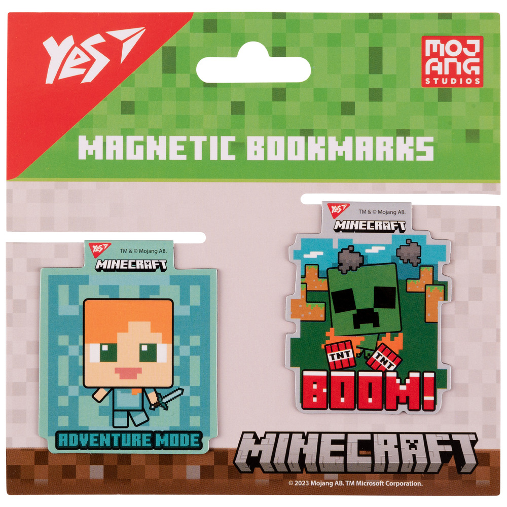 Закладки магнітні Yes Minecraft friends 2 шт 708102. Фото 2