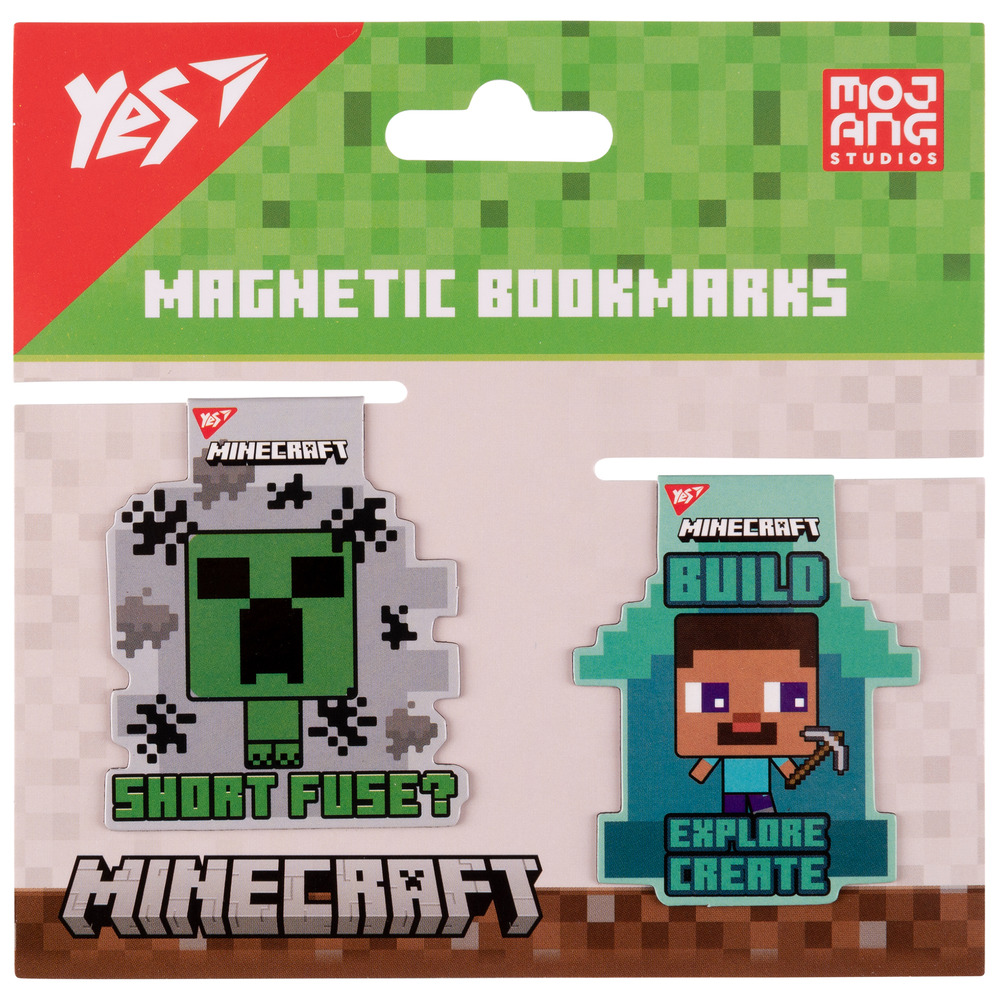 Закладки магнітні Yes Minecraft friends 2 шт 708102