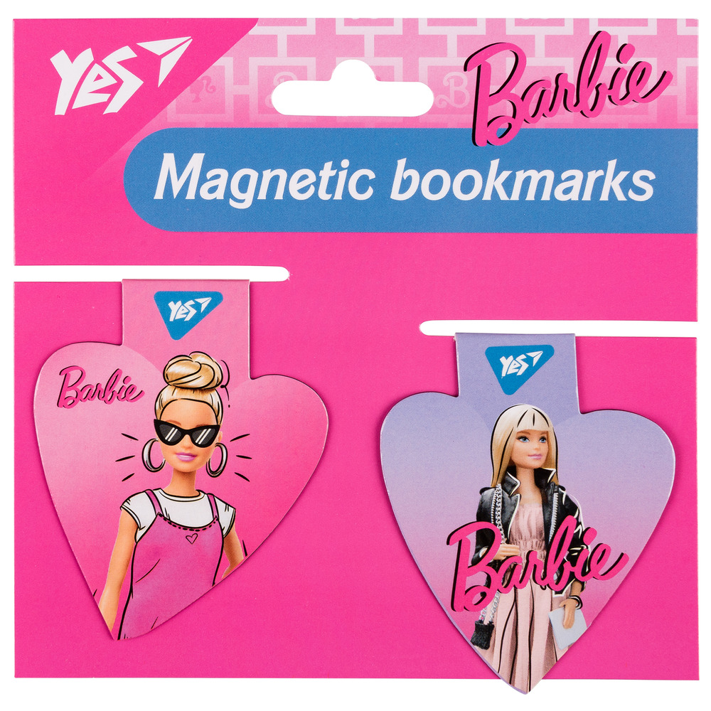 Закладки магнітні Yes Barbie heart 2 шт 708110