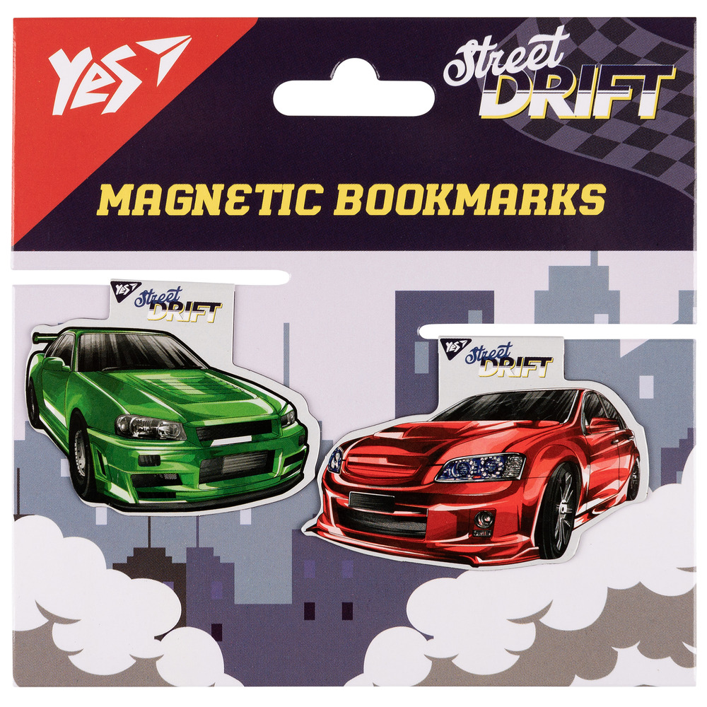 Закладки магнітні Yes Cool Street drift 2 шт 708119