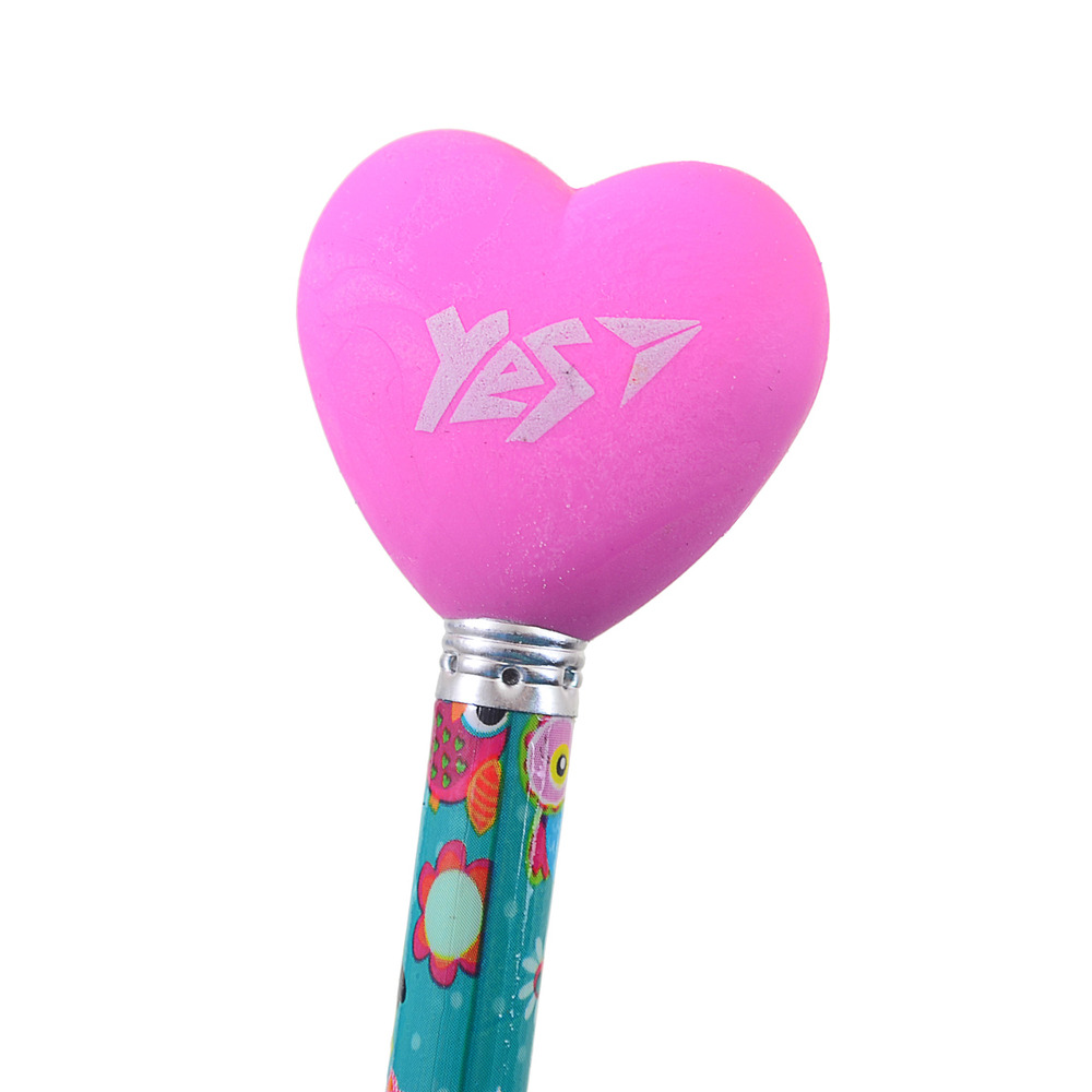 Гумка насадка на олівець Yes Heart 560500 (24 шт). Фото 2