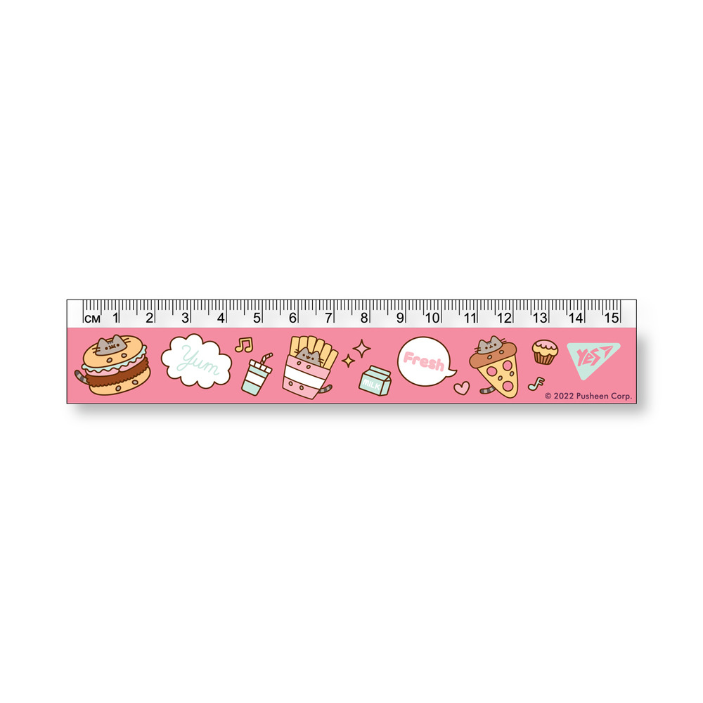 Лінійка Yes 15 см Pusheen 370609