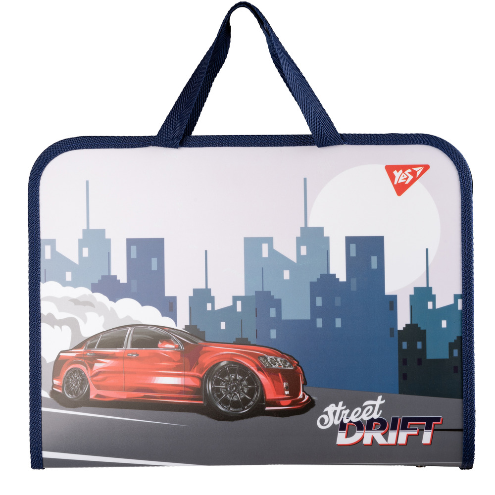 Папка портфель Yes FC на блискавці з тканинними ручками Drift 492245