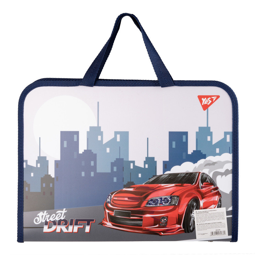 Папка портфель Yes FC на блискавці з тканинними ручками Drift 492245. Фото 4