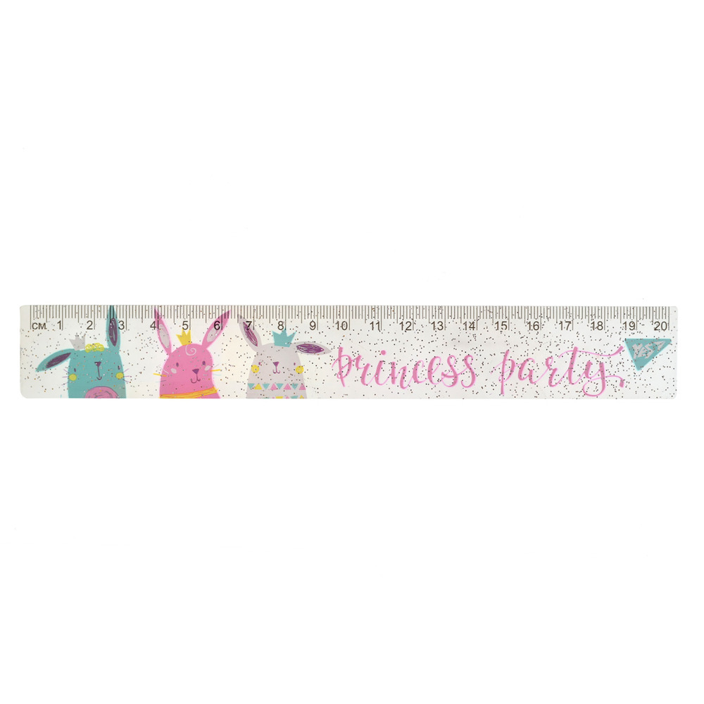 Лінійка Yes 20 см Princess party 370509