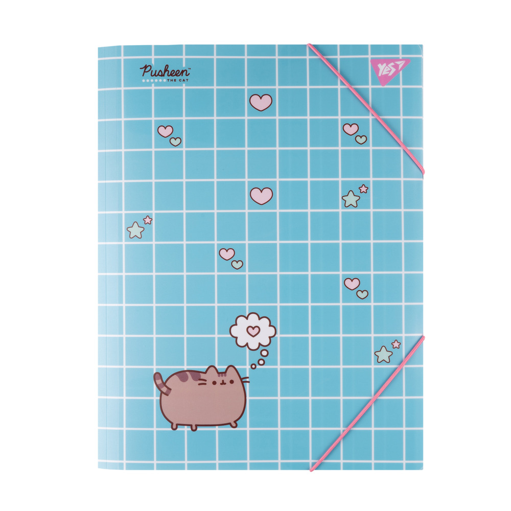 Папка на гумках Yes Pusheen Hearts A4 492215