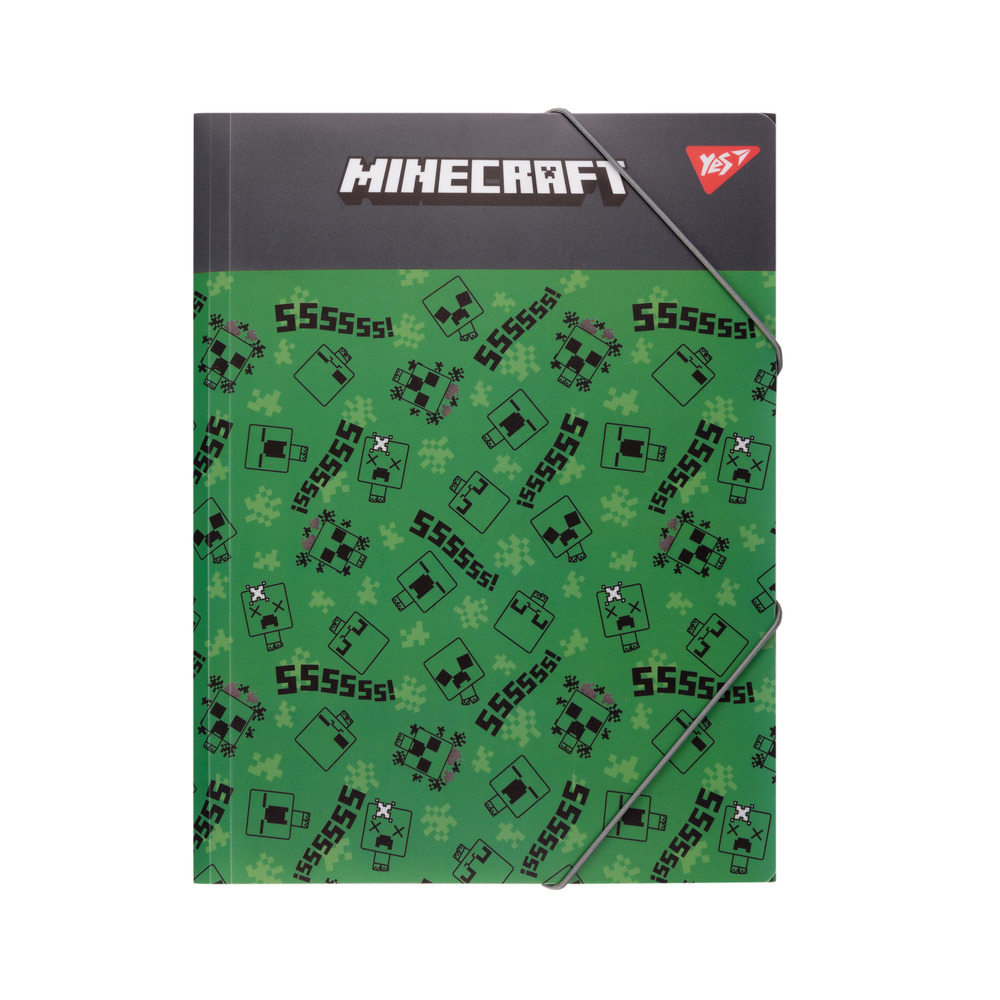 Папка на гумках Yes Minecraft Creepers A4 492214
